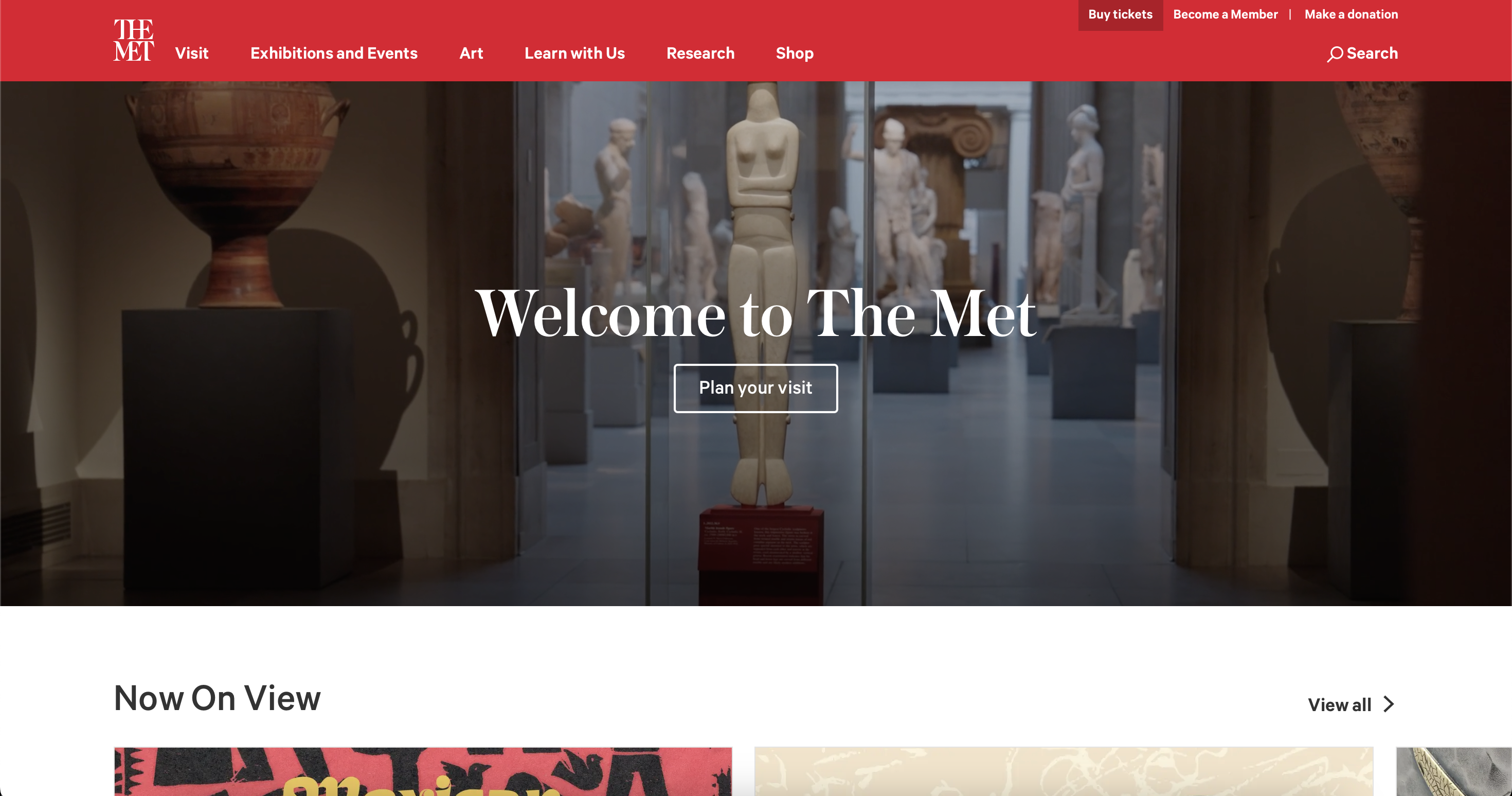 The MET website